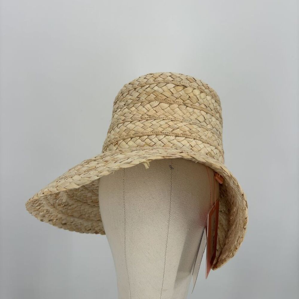cult gaia Natural Straw Wide-Brim Hat